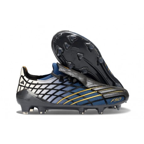 Zapatos adidas F50 Elite FG Spider Azul Negro Dorada