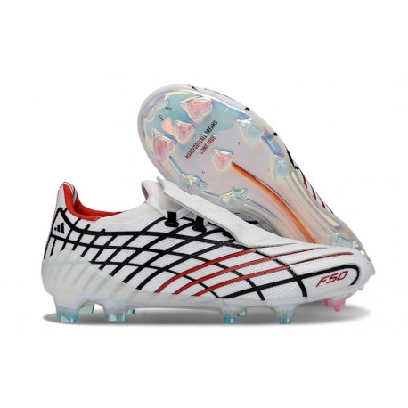 Zapatos adidas F50 Elite FG Spider Blanco Rojo Cian