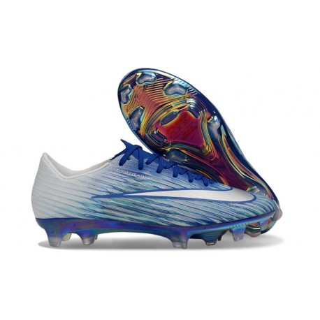 Zapatillas de Fútbol Nike Mercurial Vapor 17 Elite FG Azul Plateada