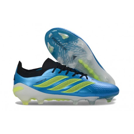 Tacos de Futbol adidas Predator Elite L FG Azul Neón Lima