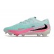 Zapatos de Fútbol Nike Phantom 6 Low Elite FG Pistachio Frost / Rosa / Negro