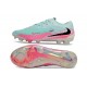 Zapatos de Fútbol Nike Phantom 6 Low Elite FG Pistachio Frost / Rosa / Negro