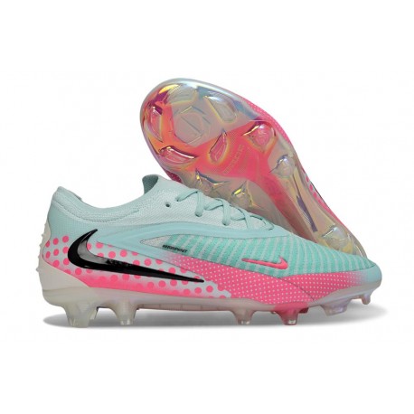 Zapatos de Fútbol Nike Phantom 6 Low Elite FG Pistachio Frost / Rosa / Negro