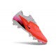 Zapatos de Fútbol Nike Phantom 6 Low Elite FG Carmesí Brillante / Gris / Negro
