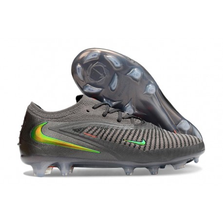 Zapatos de Fútbol Nike Phantom 6 Low Elite FG Gris Verde