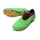 Zapatos de Fútbol Nike Phantom 6 Low Elite FG Verde Dorado