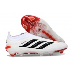 Zapatillas de Fútbol adidas Predator Elite LL FG Blanco Negro Rojo