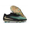 Zapatos de Fútbol Nike Phantom 6 Low Elite FG Verde Negro Dorada