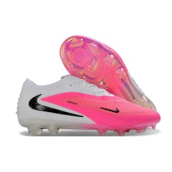 Zapatos de Fútbol Nike Phantom 6 Low Elite FG Rosa Blanco Negro