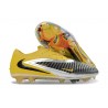 Zapatos de Fútbol Nike Phantom 6 Low Elite FG Amarillo Negro Plateada