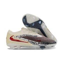 Zapatos de Fútbol Nike Phantom 6 Low Elite FG Rojo Crema Negro