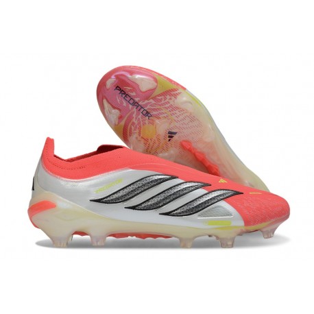 Zapatillas de Fútbol adidas Predator Elite LL FG Rojo Lúcido Negro Ftwr Blanco
