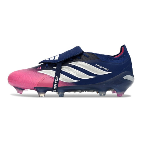 Bota de Fútbol adidas Predator 26 Elite FT FG Azul Rosa Plateada