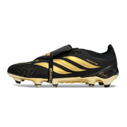 Bota de Fútbol adidas Predator 26 Elite FT FG Negro Dorada