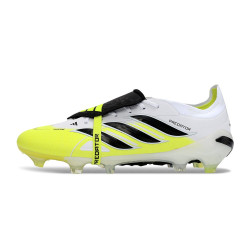 Bota de Fútbol adidas Predator 26 Elite FT FG Blanco Negro Amarillo