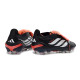 Bota de Fútbol adidas Predator 26 Elite FT FG Negro Ftwr Blanco Rojo Lúcido