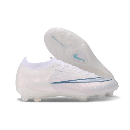 Tacos Nike Air Zoom Mercurial Vapor 17 Elite FG Blanco Cian
