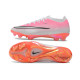 Tacos Nike Air Zoom Mercurial Vapor 17 Elite FG Rosa Plateado