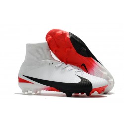 Nuevo Bota Nike Mercurial Superfly V FG ACC Blanco Rojo Negro