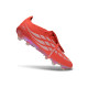 Tacón de Futbol adidas Predator 26 Elite Foldover Tongue FG Rojo Plateado