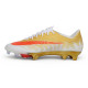 Zapatillas Nike Mercurial Superfly XI Elite Terreno Firme CR7 Dorada Rojo