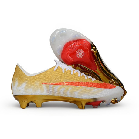 Zapatillas Nike Mercurial Superfly XI Elite Terreno Firme CR7 Dorada Rojo