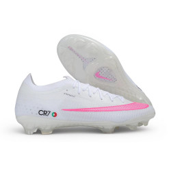 Bota de Fútbol Nike Mercurial Vapor 17 Elite FG CR7 Blanco Rosa