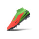 Botas de Fútbol Nike Phantom 6 High Elite Fg Hot Punch Negro Verde Strike