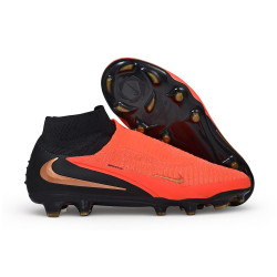 Botas de Fútbol Nike Phantom 6 High Elite Fg Brt Carmesí Desenfoque Negro