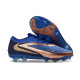 Zapatillas de Futbol Nike Phantom 6 Low Elite FG Azul oscuro Bronce