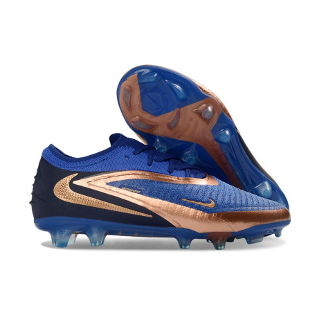 Zapatillas de Futbol Nike Phantom 6 Low Elite FG Azul oscuro Bronce