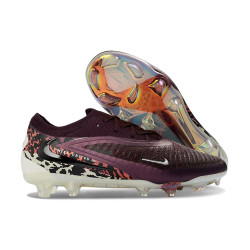 Zapatilla Nike Phantom 6 Low Elite FG Flechazo Burdeos Rojo Univ Fósil