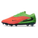 Zapatillas Nike Phantom 6 Low Elite FG Hot Punch Negro Verde Strike