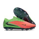 Zapatillas Nike Phantom 6 Low Elite FG Hot Punch Negro Verde Strike