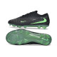 Zapatillas de Futbol Nike Phantom 6 Low Elite FG Negro Verde Espejismo