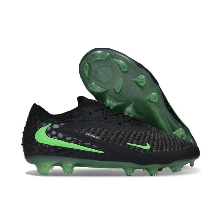 Zapatillas de Futbol Nike Phantom 6 Low Elite FG Negro Verde Espejismo