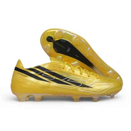 Botas de fútbol adidas F50 Hyperfast EVO FG Dorado Negro