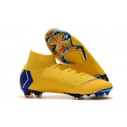 Zapatillas de fútbol Nike Mercurial Superfly VI 360 Elite FG Amarillo Blanco Negro