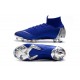 Nueva Zapatillas de fútbol 2018 Nike Mercurial Superfly VI 360 Elite CR7 FG Azul Dorado Blanco