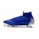 Nueva Zapatillas de fútbol 2018 Nike Mercurial Superfly VI 360 Elite CR7 FG Azul Dorado Blanco