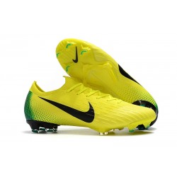 Nuevas Botas de Futbol 2018 Nike Mercurial Vapor XII Elite FG Metálico Blanco Oro Azul