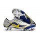 Nuevas Botas de Futbol 2018 Nike Mercurial Vapor XII Elite FG Metálico Blanco Oro Azul