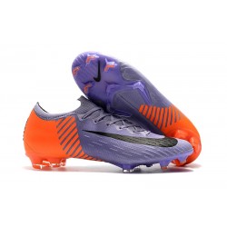 Baratas Botas de fútbol Nike Mercurial Vapor XII Elite FG Negro Naranja Blanco