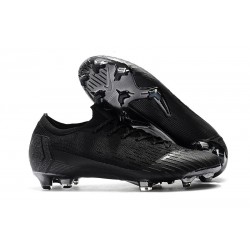 Nuevas Botas de Futbol 2018 Nike Mercurial Vapor XII Elite FG Plata Negro
