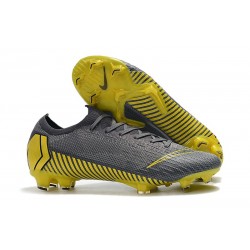 Botas de Nike Mercurial Vapor 12 Elite FG Gris Negro Gris Oscuro