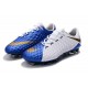 Zapatos de Futbol Nike HyperVenom Phantom III FG Oro Blanco Azul