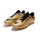 2019 Botas de fútbol Nike HyperVenom Phantom III FG Oro Negro
