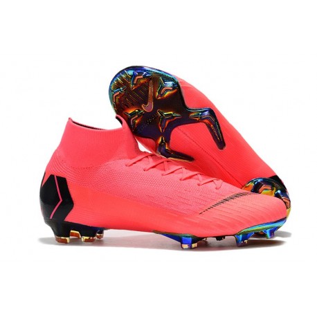 Nike Mercurial Superfly 6 Elite FG Zapatos de Fútbol - Rosa Negro