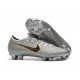 Nike Mercurial Vapor 12 Elite FG Tacos de Fútbol - Plata Negro