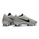 Nike Mercurial Vapor 12 Elite FG Tacos de Fútbol - Plata Negro